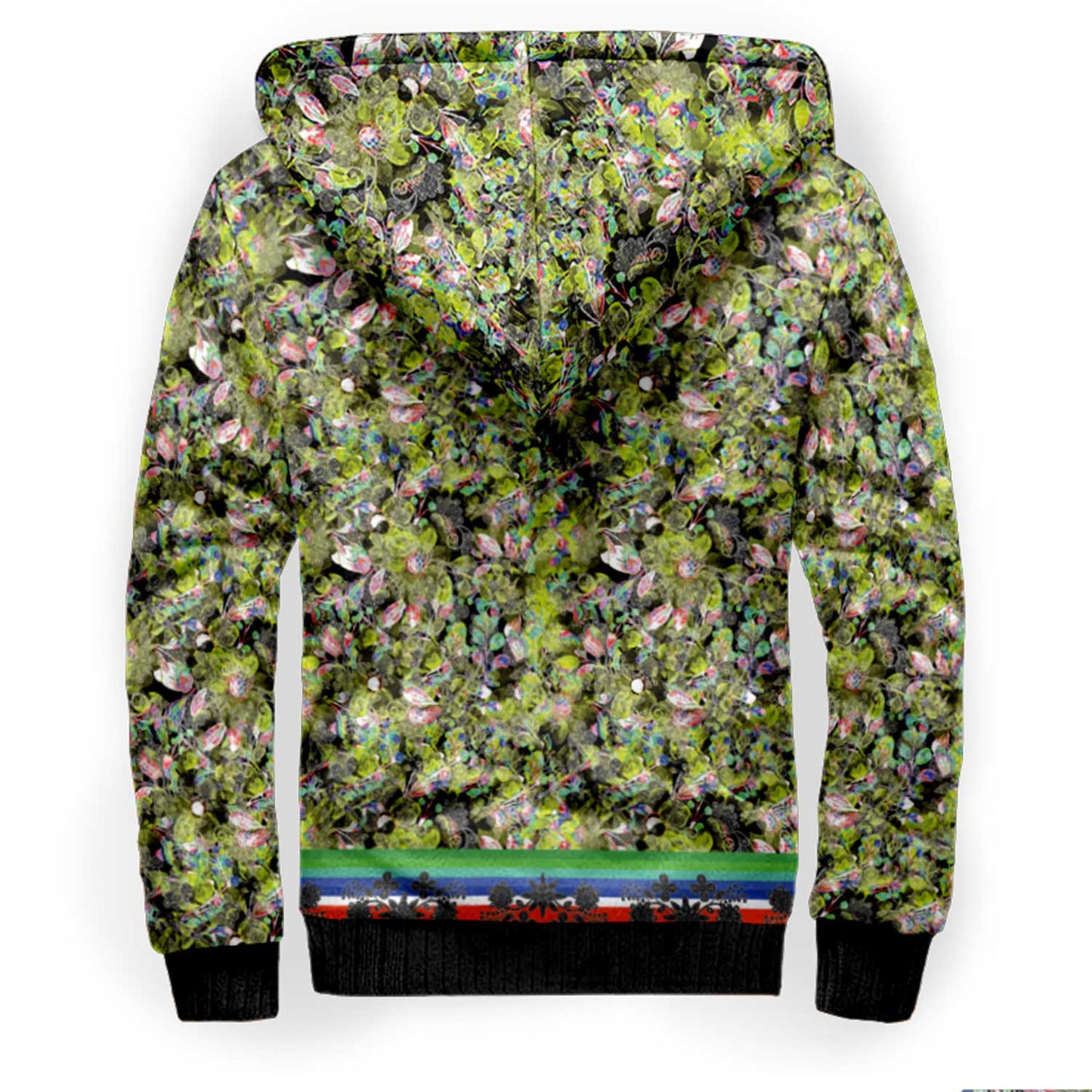 Culture in Nature Green Leaf Sherpa Hoodie