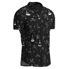 Load image into Gallery viewer, Ledger Dables Black Hawaiian-Style Button Up Shirt
