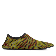 Load image into Gallery viewer, Fire Feather Yellow Kid&#39;s Sockamoccs Slip On Shoes
