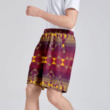 Load image into Gallery viewer, Gold Wool Athletic Shorts with Pockets
