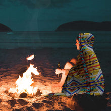 Load image into Gallery viewer, Medicine Blessing Yellow Hooded Blanket
