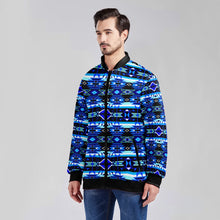 Load image into Gallery viewer, Force of Nature Winter Night Zippered Collared Lightweight Jacket
