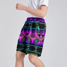 Load image into Gallery viewer, California Coast Sunrise Athletic Shorts with Pockets
