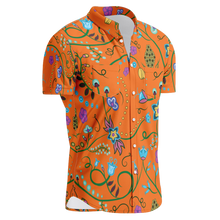 Load image into Gallery viewer, Fresh Fleur Carrot Hawaiian-Style Button Up Shirt
