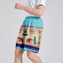 Load image into Gallery viewer, Bear Ledger Sky Athletic Shorts with Pockets
