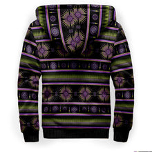 Load image into Gallery viewer, Evening Feather Wheel Sherpa Hoodie
