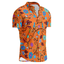 Load image into Gallery viewer, Nipin Blossom Carrot Hawaiian-Style Button Up Shirt
