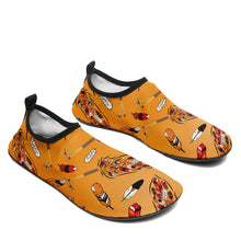 Load image into Gallery viewer, TRD - feather orange Kid&#39;s Sockamoccs Slip On Shoes
