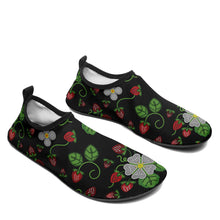 Load image into Gallery viewer, Strawberry Dreams Midnight Kid&#39;s Sockamoccs Slip On Shoes
