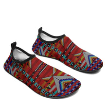 Load image into Gallery viewer, Medicine Blessing Red Kid&#39;s Sockamoccs Slip On Shoes
