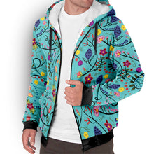 Load image into Gallery viewer, Fresh Fleur Sky Sherpa Hoodie
