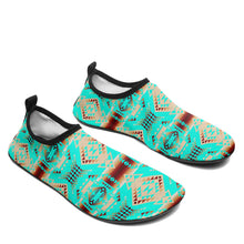 Load image into Gallery viewer, Gathering Earth Turquoise Kid&#39;s Sockamoccs Slip On Shoes
