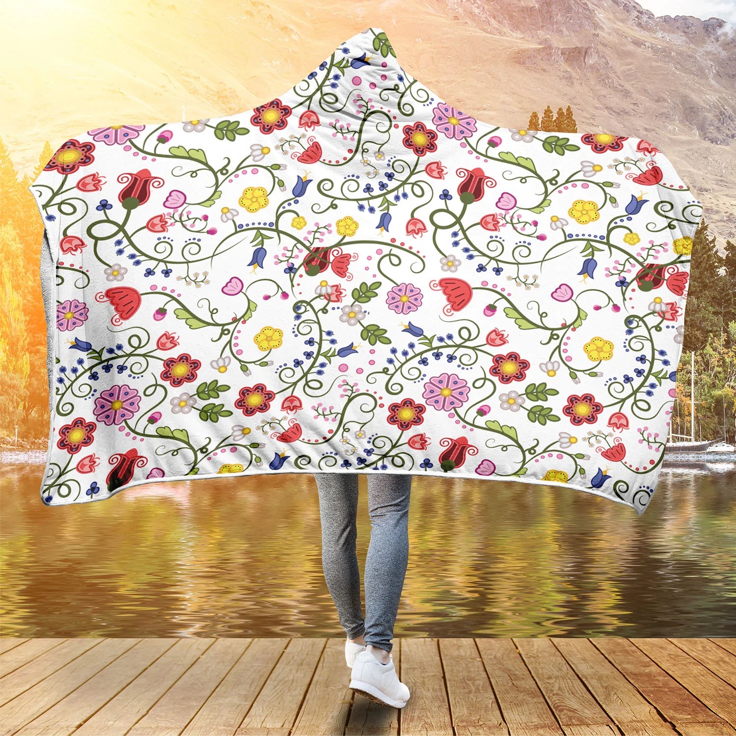 Nipin Blossom Hooded Blanket