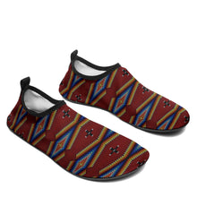 Load image into Gallery viewer, Diamond in the Bluff Red Kid&#39;s Sockamoccs Slip On Shoes
