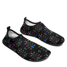 Load image into Gallery viewer, Dakota Damask Black Kid&#39;s Sockamoccs Slip On Shoes
