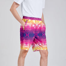 Load image into Gallery viewer, Soleil Overlay Athletic Shorts with Pockets
