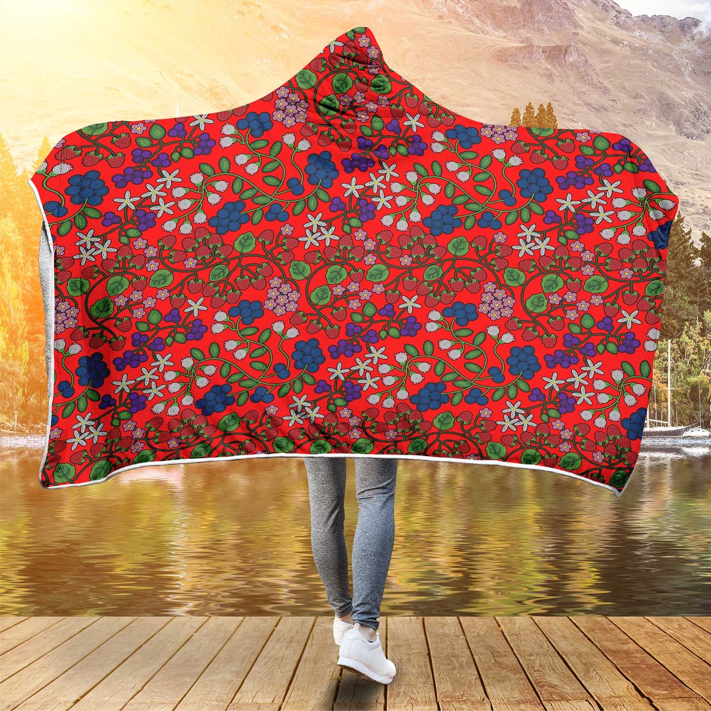 Takwakin Harvest Fire Hooded Blanket