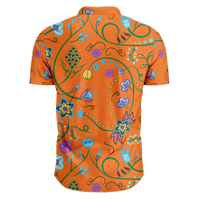 Load image into Gallery viewer, Fresh Fleur Carrot Hawaiian-Style Button Up Shirt
