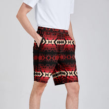 Load image into Gallery viewer, Black Rose Athletic Shorts with Pockets

