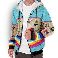 Load image into Gallery viewer, Bear Ledger Sky Sherpa Hoodie
