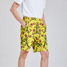 Load image into Gallery viewer, Key Lime Star Athletic Shorts with Pockets
