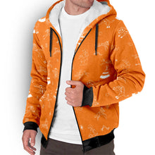 Load image into Gallery viewer, Ledger Dabbles Orange Sherpa Hoodie
