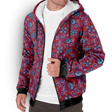 Load image into Gallery viewer, Cardinal Garden Sherpa Hoodie
