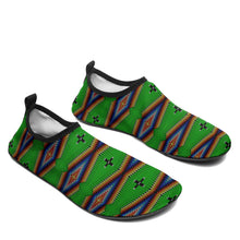 Load image into Gallery viewer, Diamond in the Bluff Lime Kid&#39;s Sockamoccs Slip On Shoes
