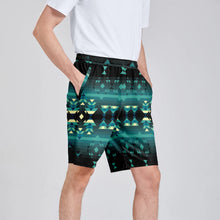 Load image into Gallery viewer, Inspire Green Athletic Shorts with Pockets
