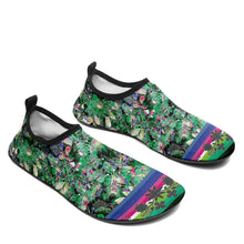 Load image into Gallery viewer, Culture in Nature Green Kid&#39;s Sockamoccs Slip On Shoes
