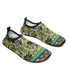 Load image into Gallery viewer, Culture in Nature Green Leaf Kid&#39;s Sockamoccs Slip On Shoes
