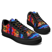 Load image into Gallery viewer, Sovereign Nation Sunset Aapisi Low Top Canvas Shoes Black Sole
