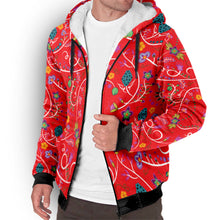 Load image into Gallery viewer, Fresh Fleur Fire Sherpa Hoodie
