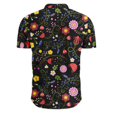 Load image into Gallery viewer, Nipin Blossom Midnight Hawaiian-Style Button Up Shirt
