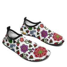 Load image into Gallery viewer, Berry Pop White Kid&#39;s Sockamoccs Slip On Shoes
