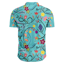 Load image into Gallery viewer, Fresh Fleur Sky Hawaiian-Style Button Up Shirt
