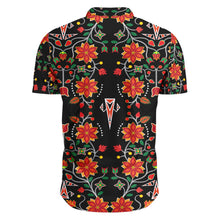 Load image into Gallery viewer, Floral Beadwork Six Bands Hawaiian-Style Button Up Shirt
