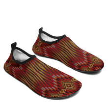 Load image into Gallery viewer, Fire Feather Red Kid&#39;s Sockamoccs Slip On Shoes
