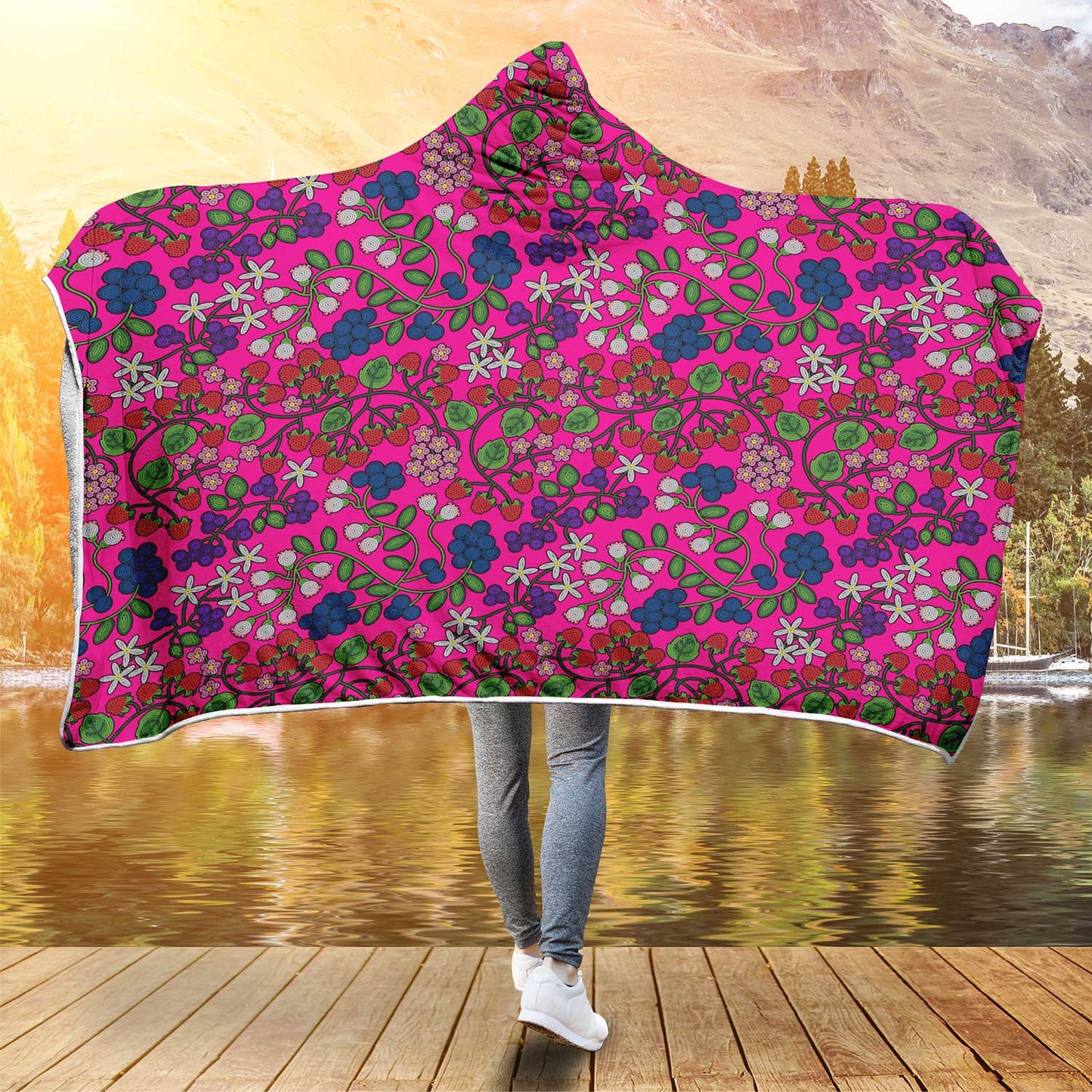 Takwakin Harvest Blush Hooded Blanket