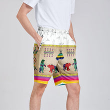 Load image into Gallery viewer, Bear Ledger White Clay Athletic Shorts with Pockets
