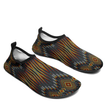 Load image into Gallery viewer, Fire Feather Grey Kid&#39;s Sockamoccs Slip On Shoes
