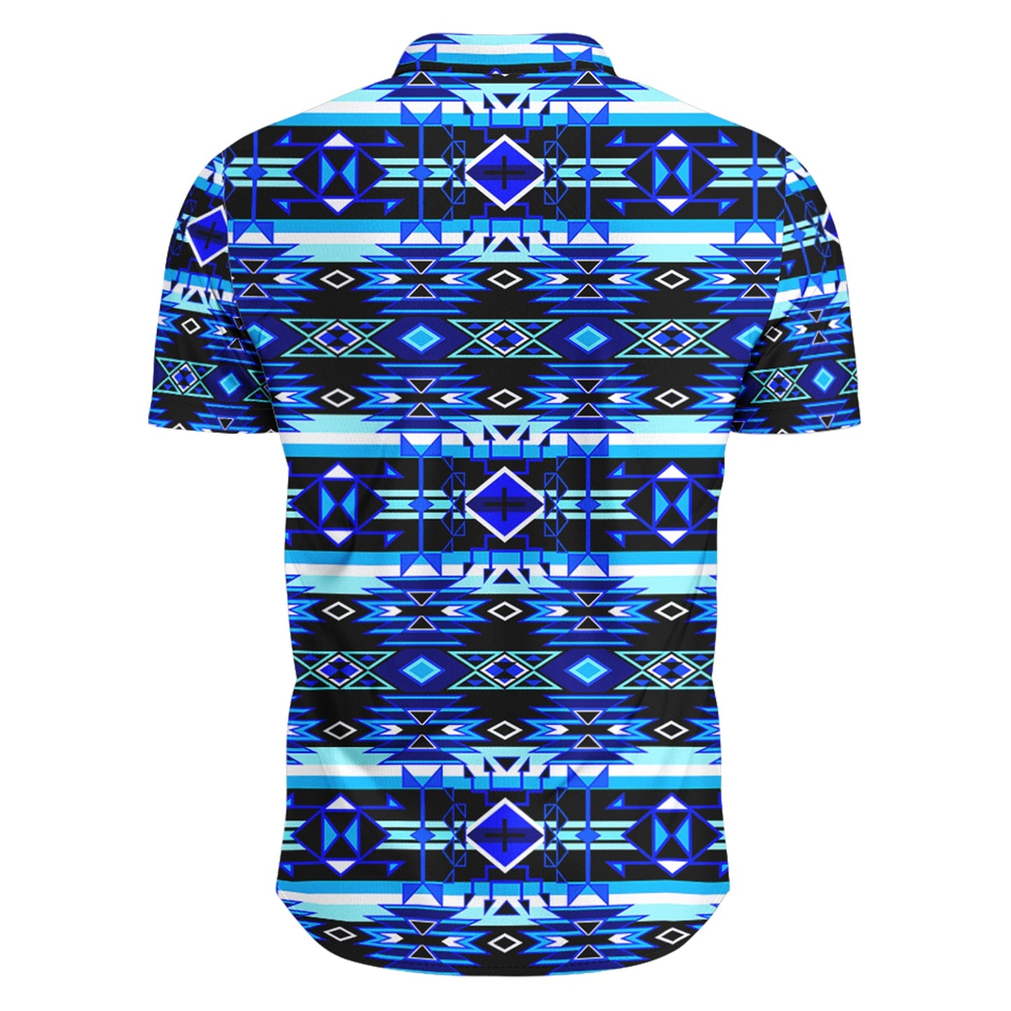 Force of Nature Winter Night Short Sleeve Button Up