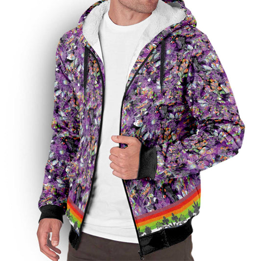 Culture in Nature Purple Sherpa Hoodie