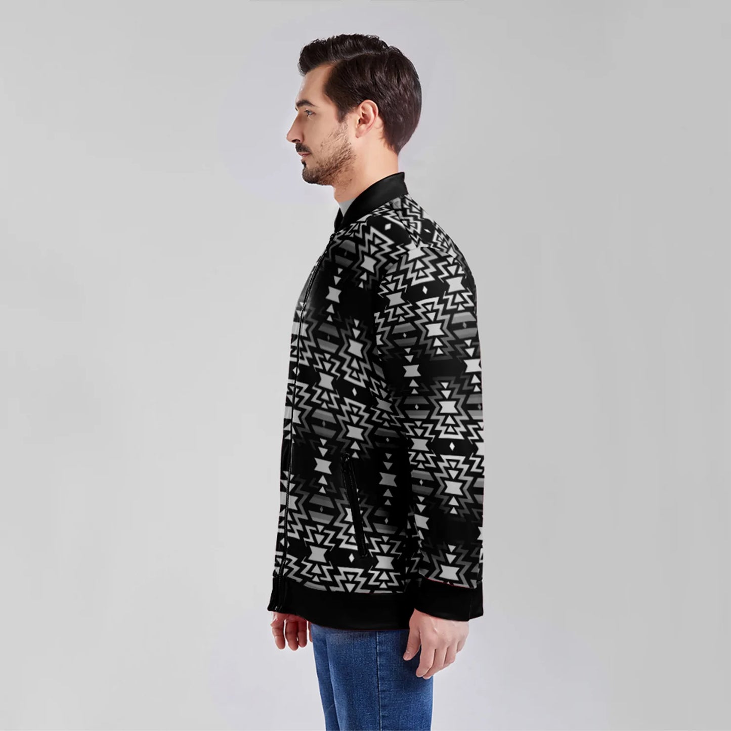 Black Fire and Gray Youth Lightweight Jacket