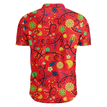 Load image into Gallery viewer, Nipin Blossom Fire Hawaiian-Style Button Up Shirt
