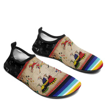 Load image into Gallery viewer, Horses Running Black Sky Kid&#39;s Sockamoccs Slip On Shoes
