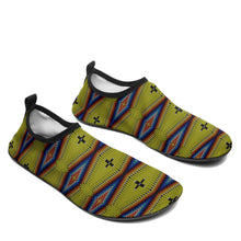 Load image into Gallery viewer, Diamond in the Bluff Yellow Kid&#39;s Sockamoccs Slip On Shoes
