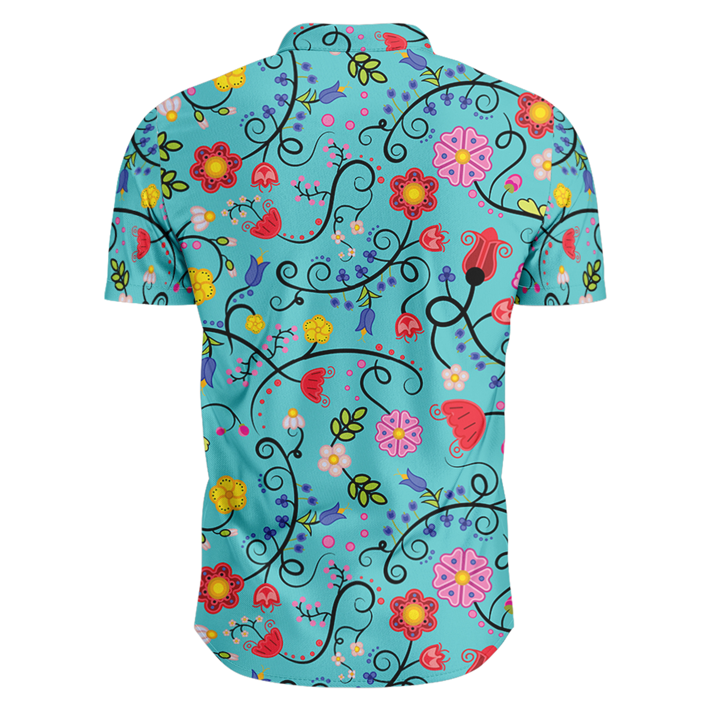 Nipin Blossom Sky Hawaiian-Style Button Up Shirt