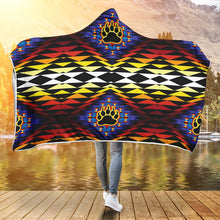 Load image into Gallery viewer, Sunset Bearpaw Blanket Hooded Blanket
