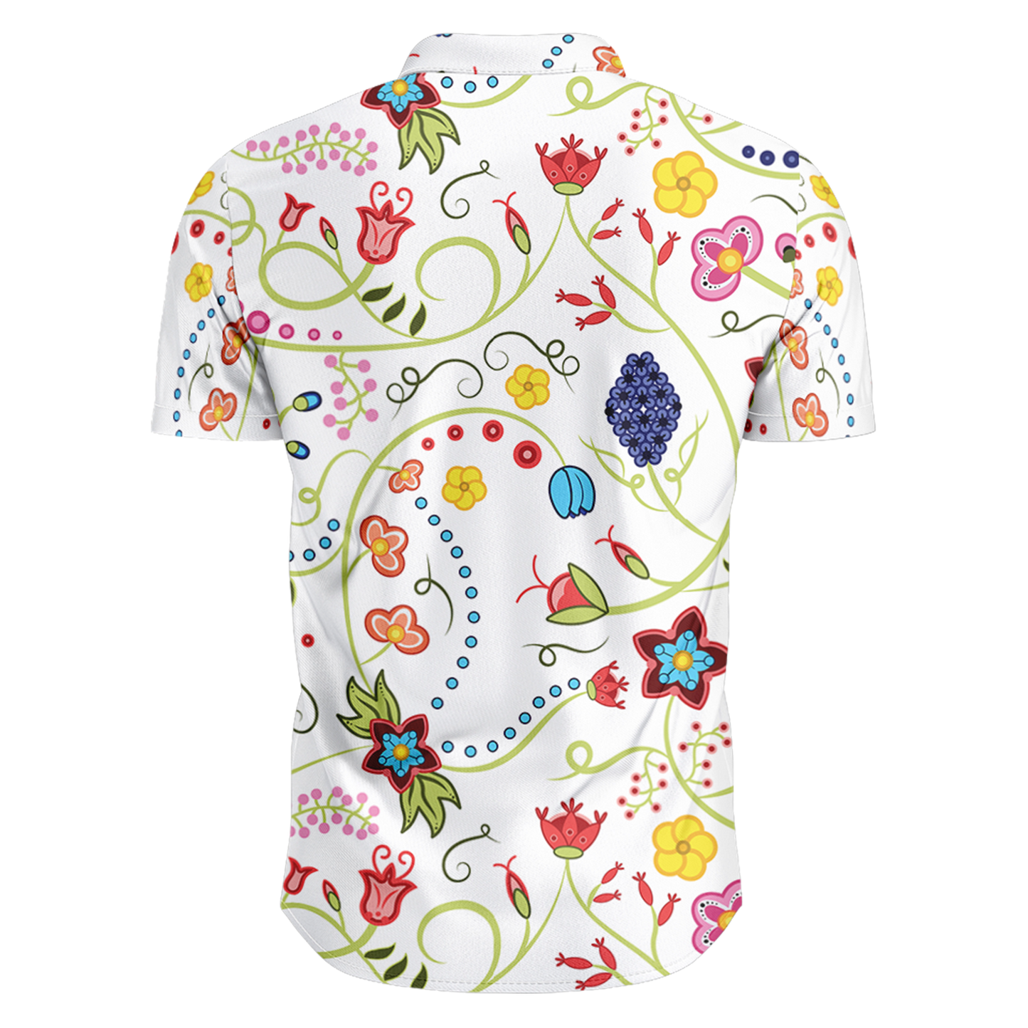 Fresh Fleur Hawaiian-Style Button Up Shirt